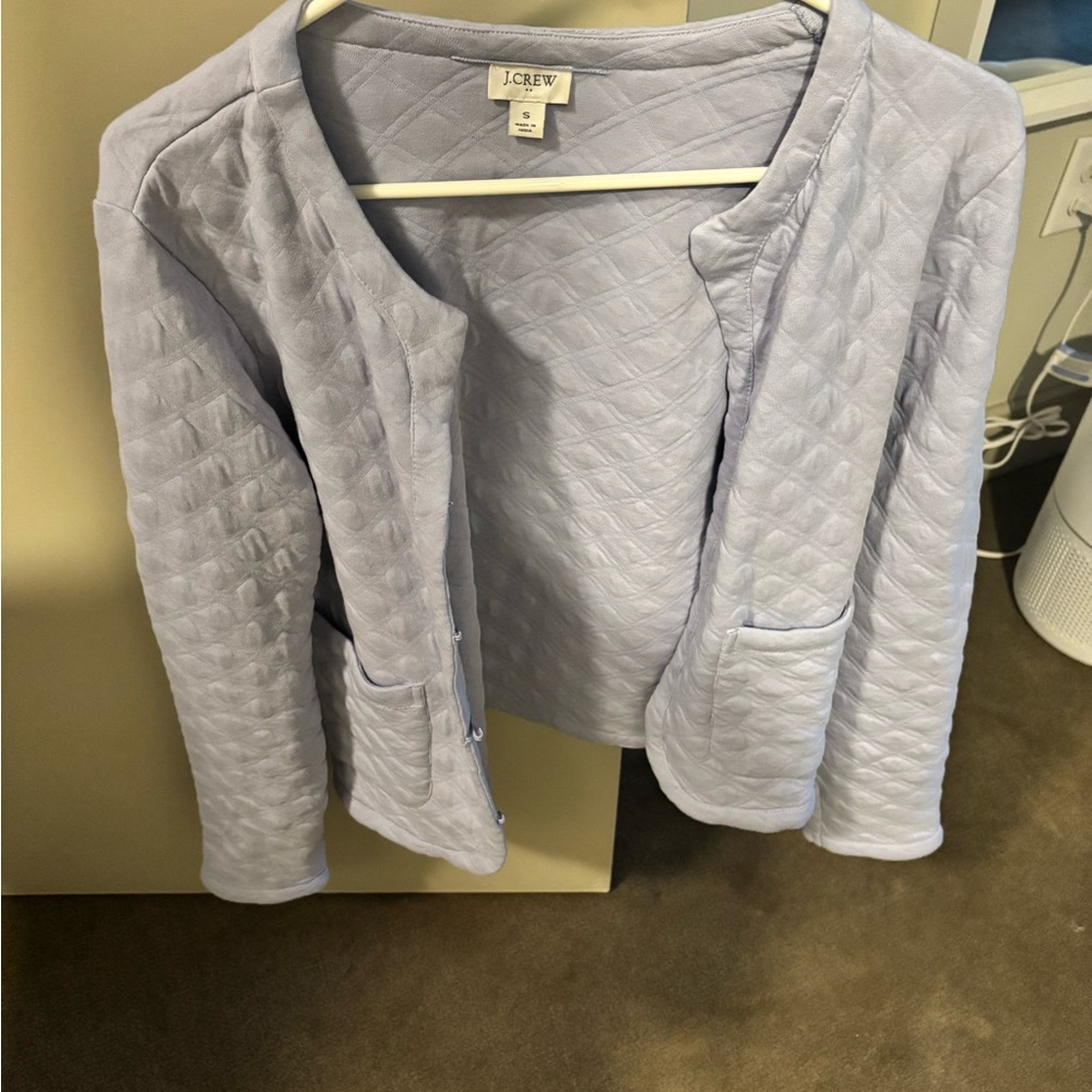 J. Crew Blue Blazer Textured Suit Jacket